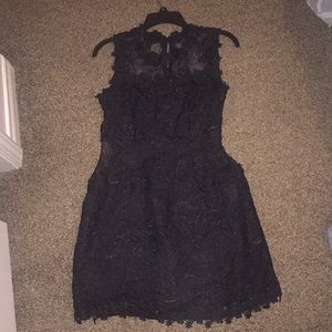 Black lace dress